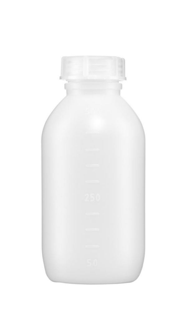Bottiglia bocca media, serie 307, HDPE con tappo a vite, PP