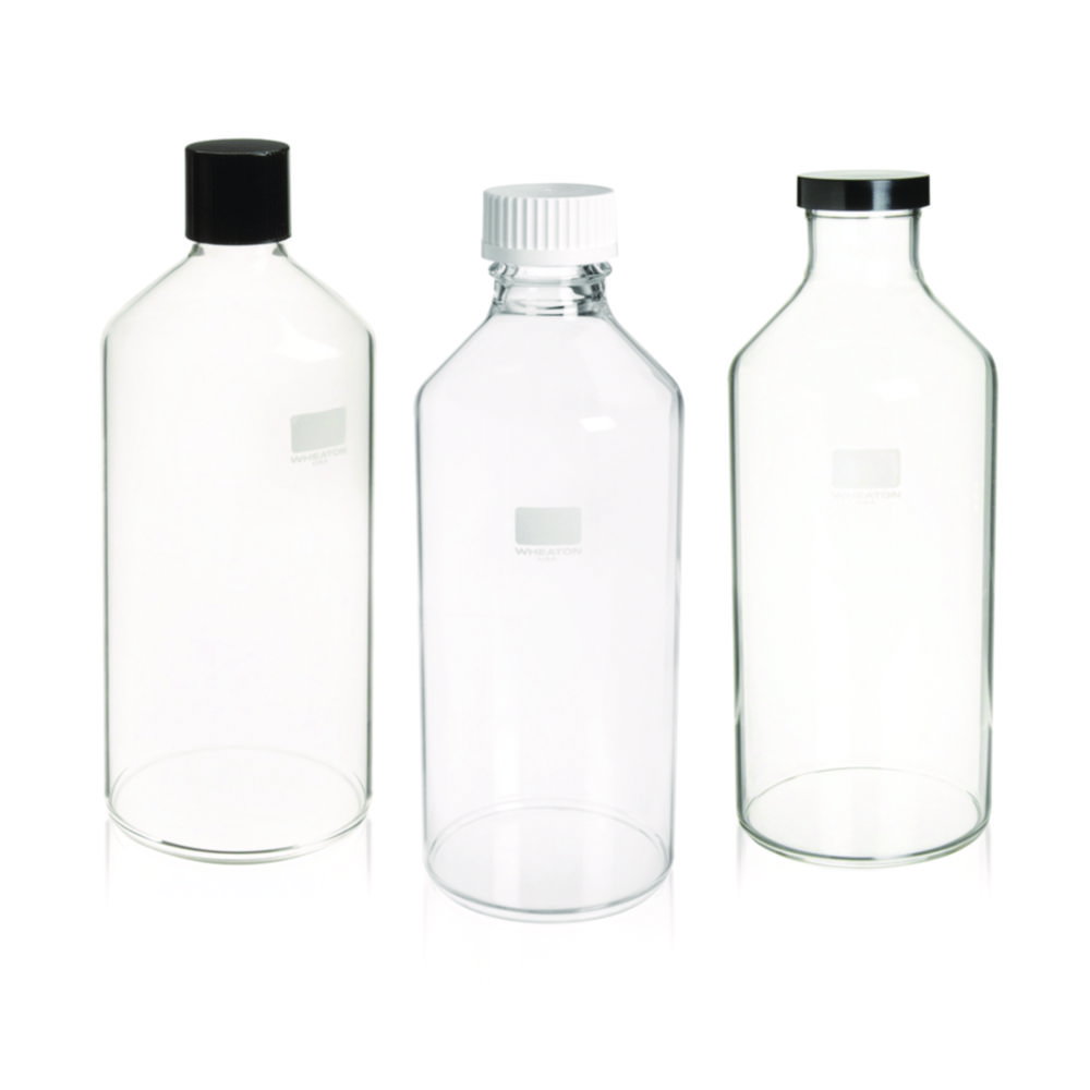 Roller bottles WHEATON®, borosilicate glass, with phenolic resin screw cap