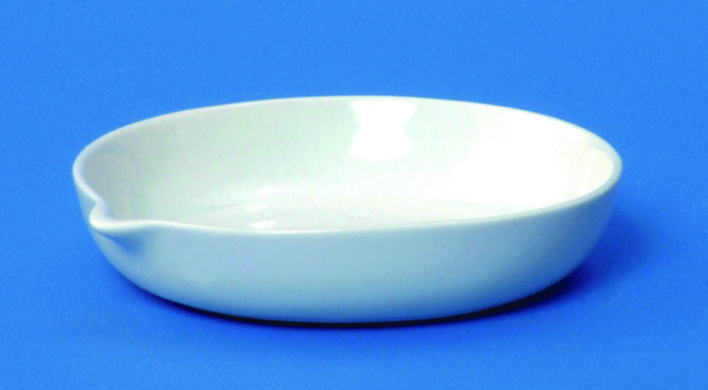 Capsule per evaporazione LLG, porcellana, forma bassa