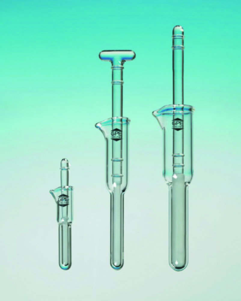 Homogenisers, Mini series, borosilicate glass 3.3, with handle