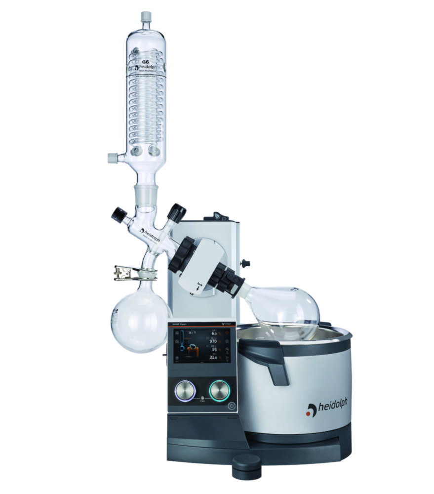 Evaporatori rotanti Hei-VAP Expert Control, con sollevamento manuale, condensatore reflusso