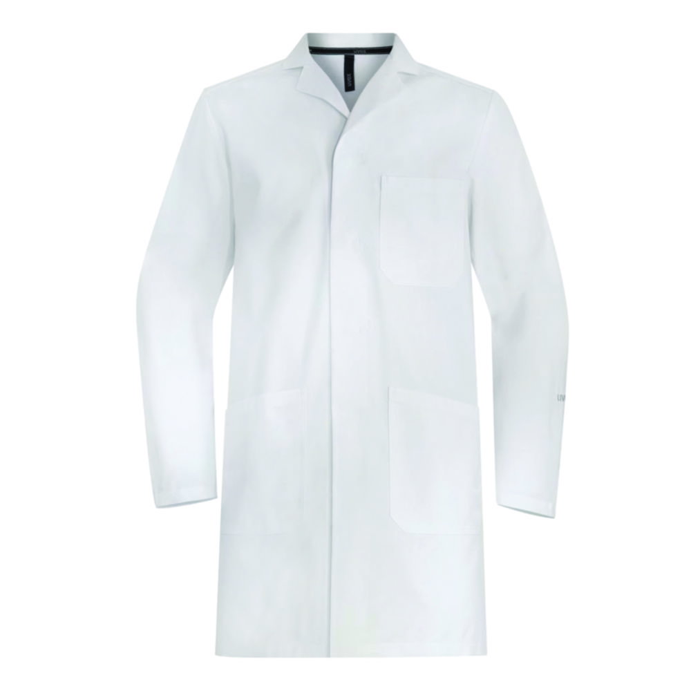 Mens laboratory coat Type 7052, 100% cotton, pure white