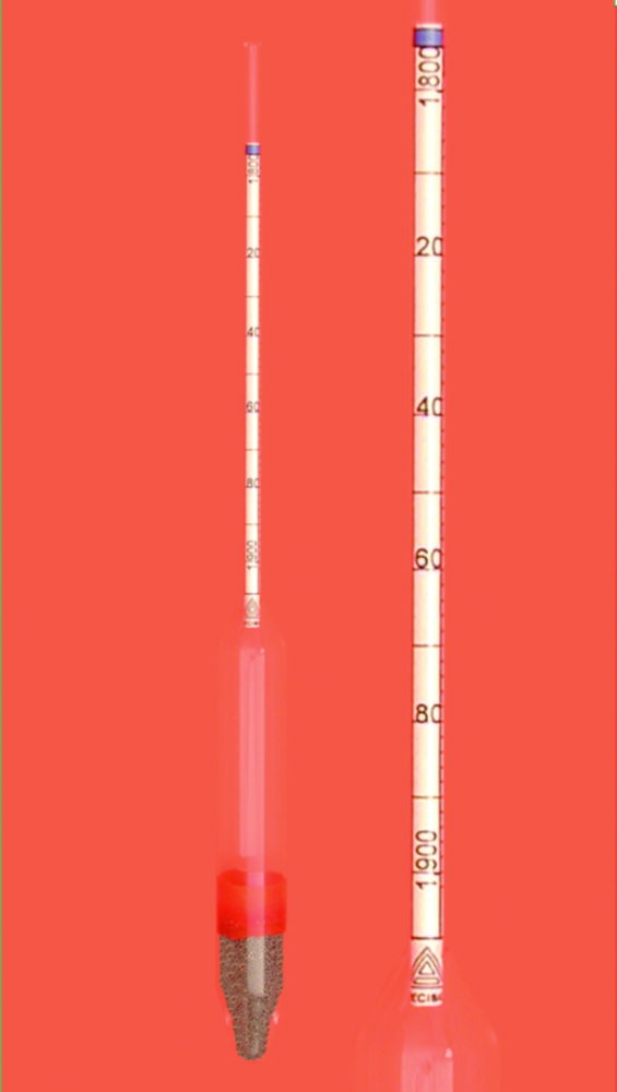 Density hydrometers without thermometer