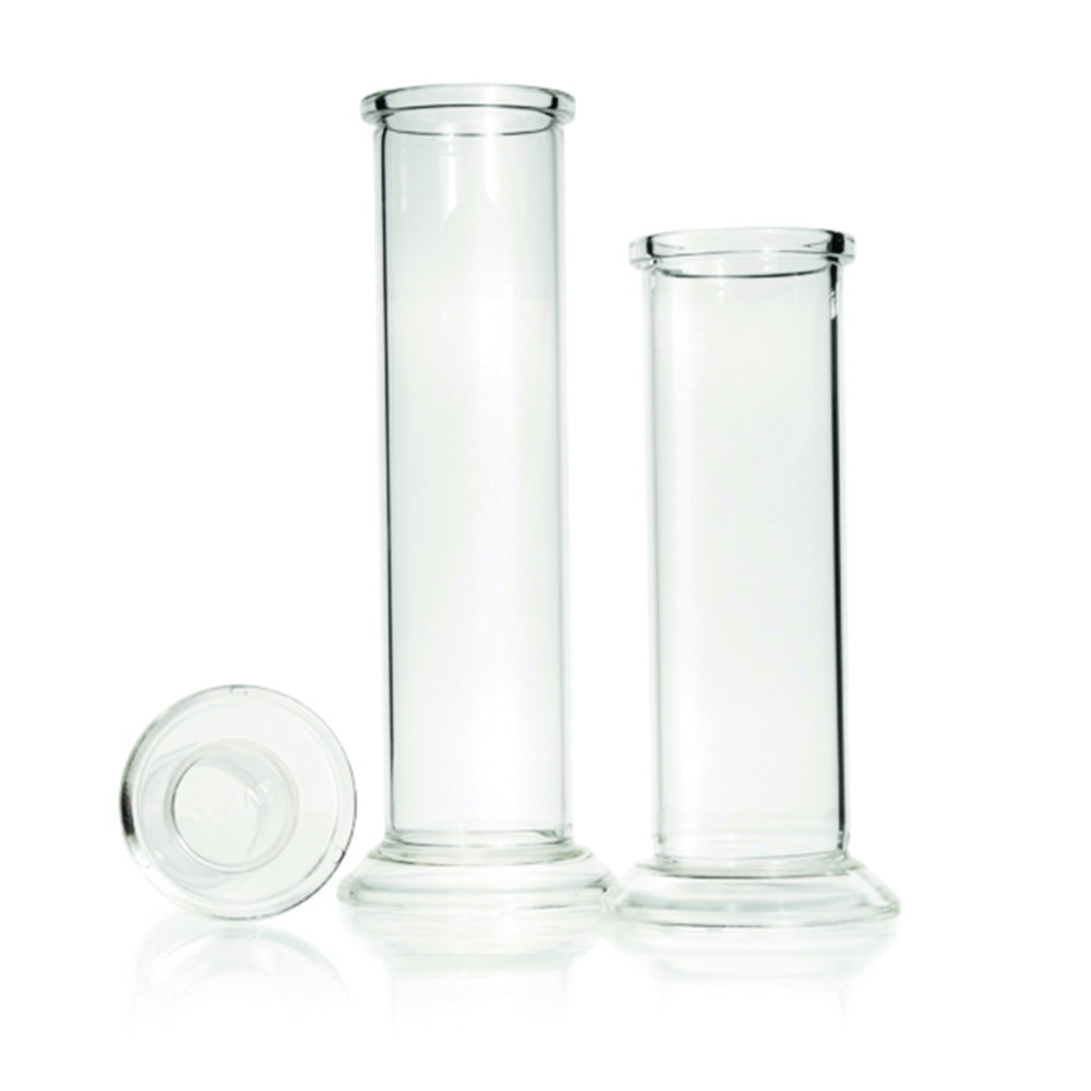 Standing cylinder, DURAN®, rim flanged and surface-ground