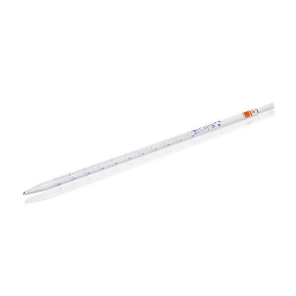 Graduated pipettes, soda-lime glass, class AS, blue graduation, type 1