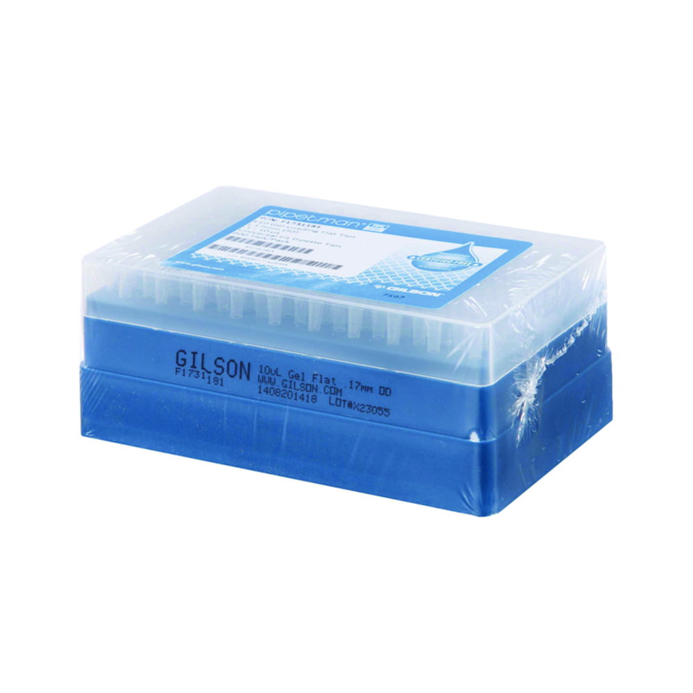 Puntali per pipette PIPETMAN® EXPERT Gel Loading, puntali piatti