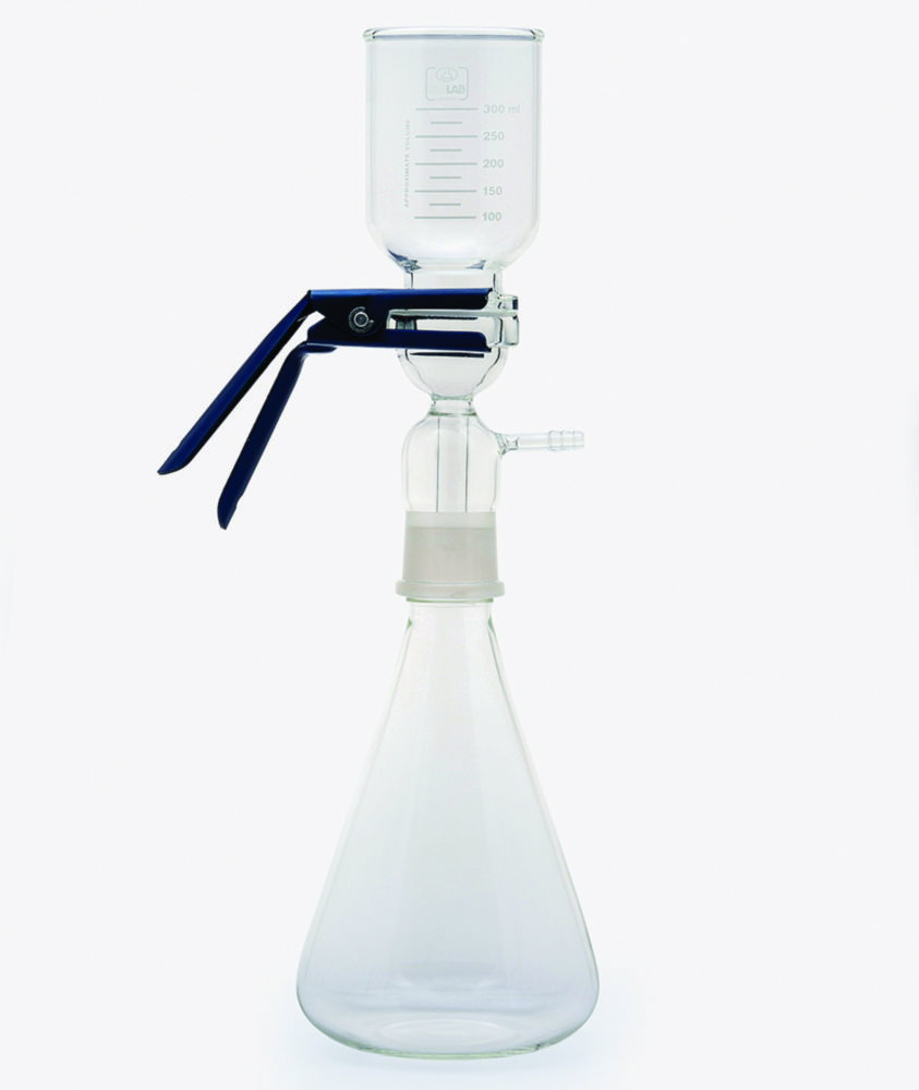 Unità di filtrazione sotto vuoto, vetro borosilicato 3.3.