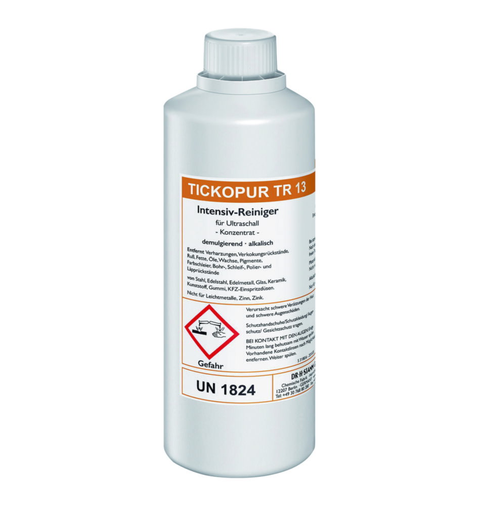 Soluzioni concentrate per bagni ad ultrasuoni TICKOPUR TR 13