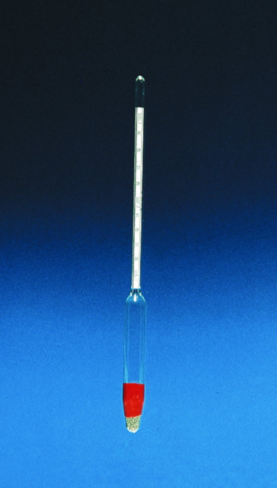 Hydrometers, relative density (S.G.)