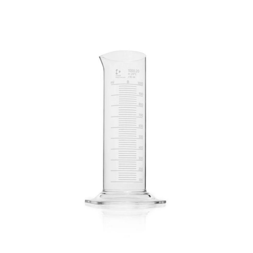 Measuring cylinders DURAN®, low form, class B, white graduations