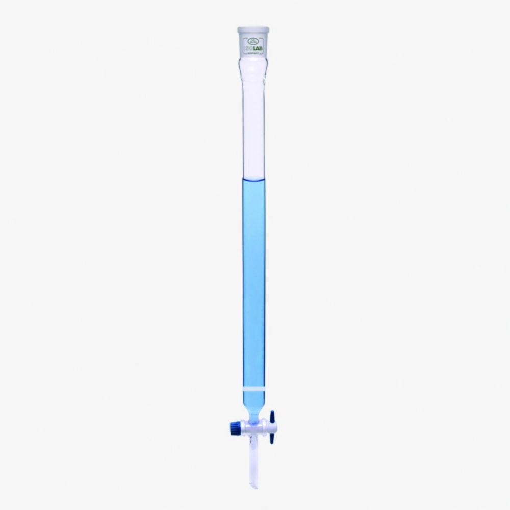 Chromatographic columns, borosilicate glass, with frit