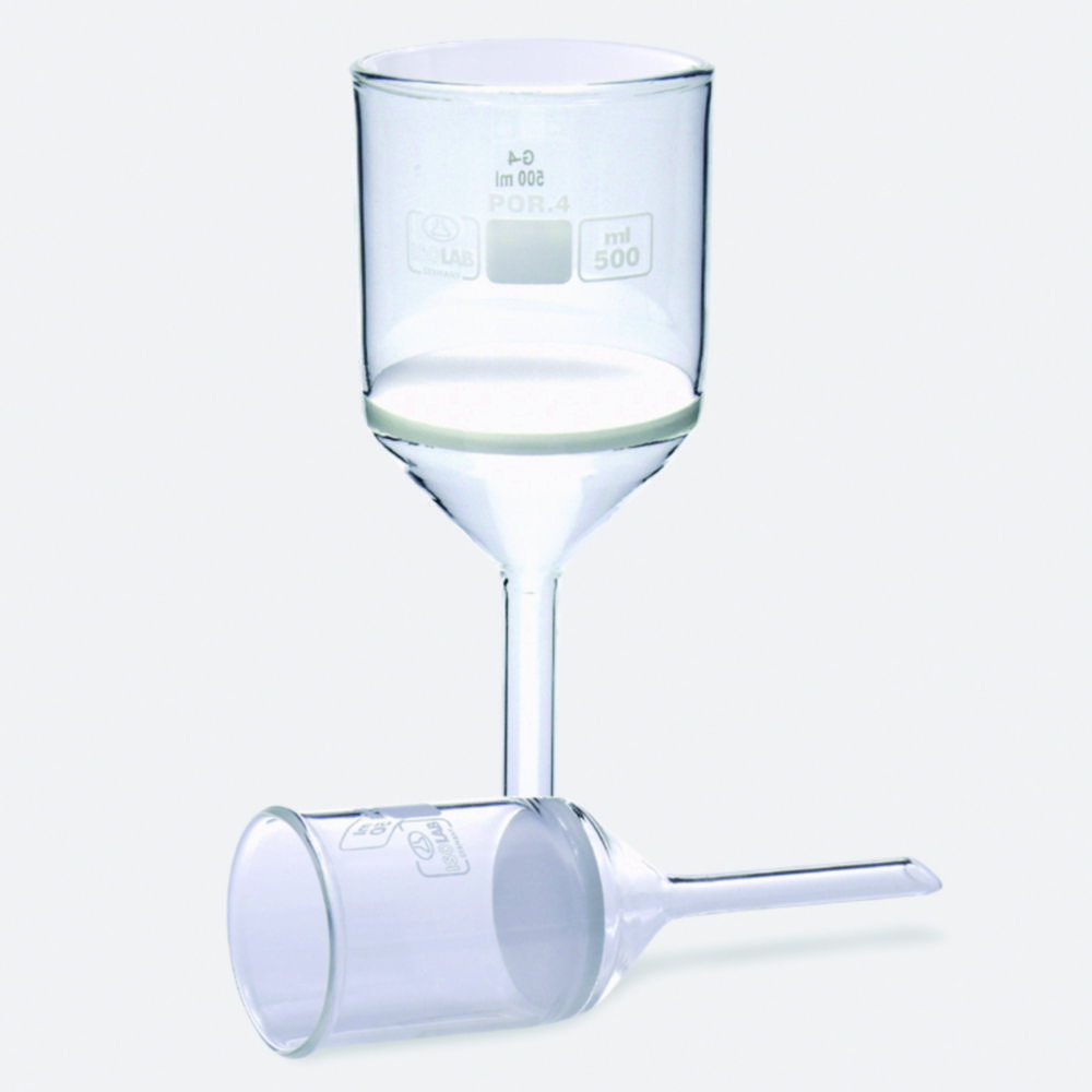 Imbuti filtranti, vetro borosilicato