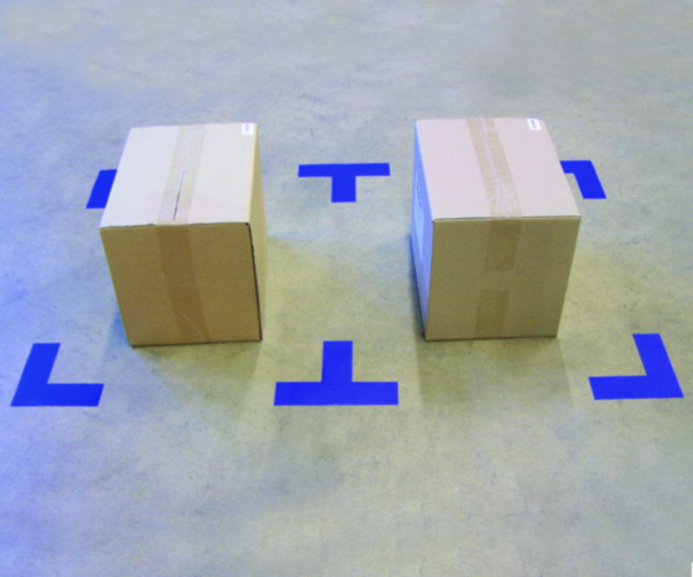 Floor markings DuraStripe® Supreme V, Round corners