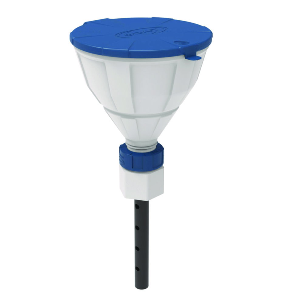 Imbuto di sicurezza con valvola a sfera, V2.0, HDPE