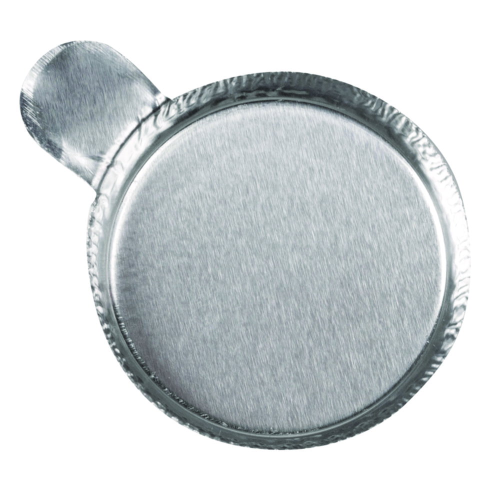 Navicelle di pesata, alluminio, pareti increspate, con linguetta, certificate oil free