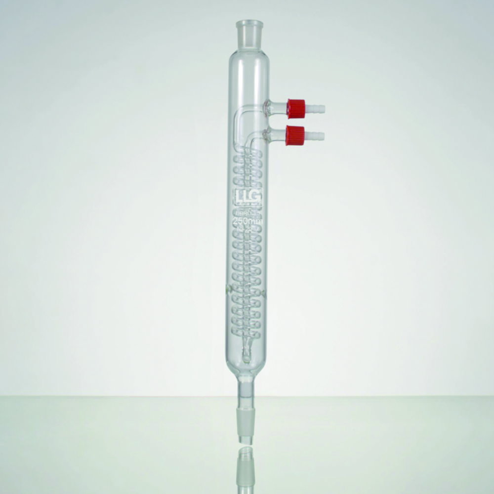 Condensatore LLG secondo Dimroth, vetro borosilicato 3.3, oliva PP