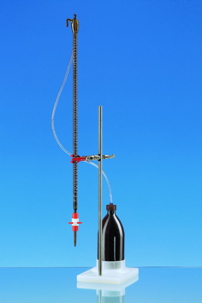 Burette automatiche compatte ambrate con bottiglia PE SILBERBRAND