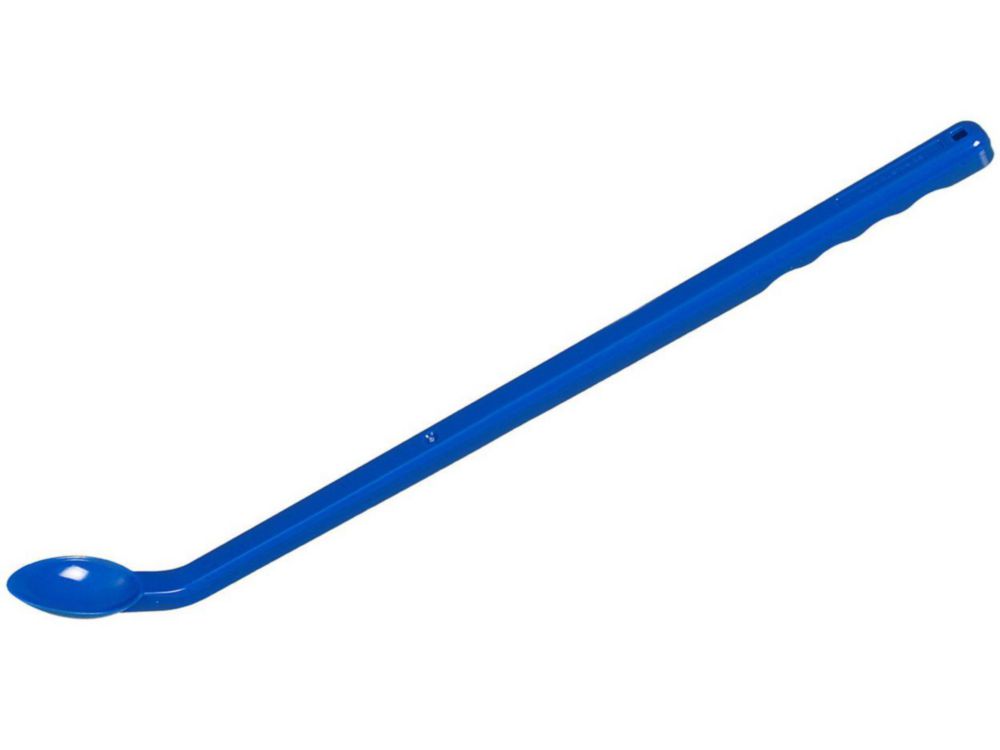 Cucchiai monouso, manico lungo, PS, blu