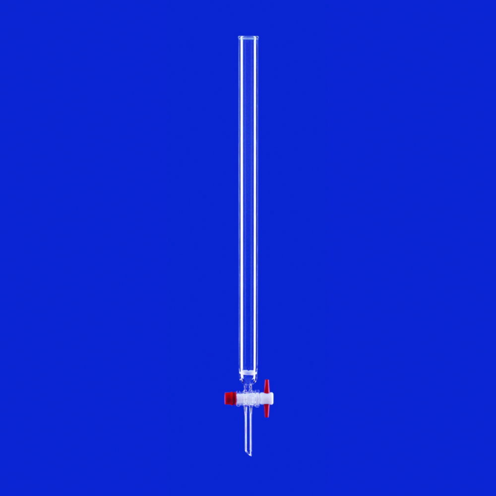 Chromatographic columns, with beaded rim and PTFE stopcock, DURAN® tubing