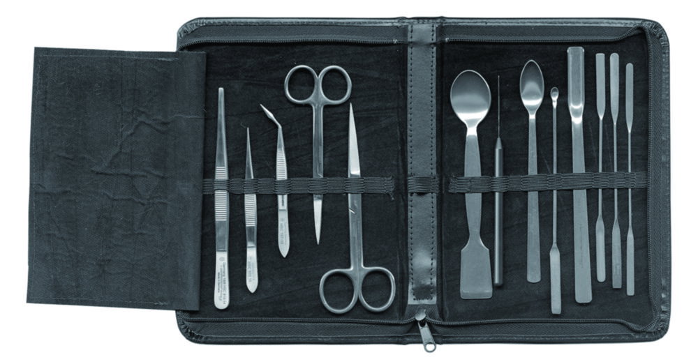 Chemist's large instrument set, 13-pieces