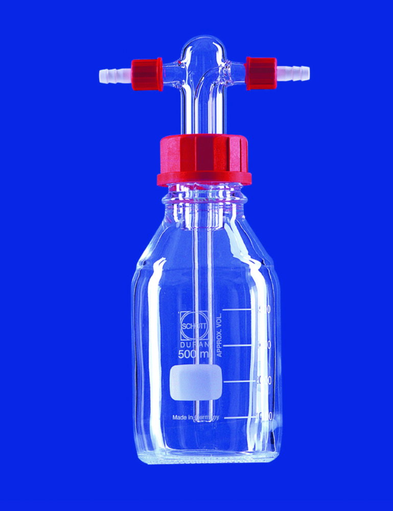 Gas washing bottles acc. to Drechsel, complete, DURAN® tubing