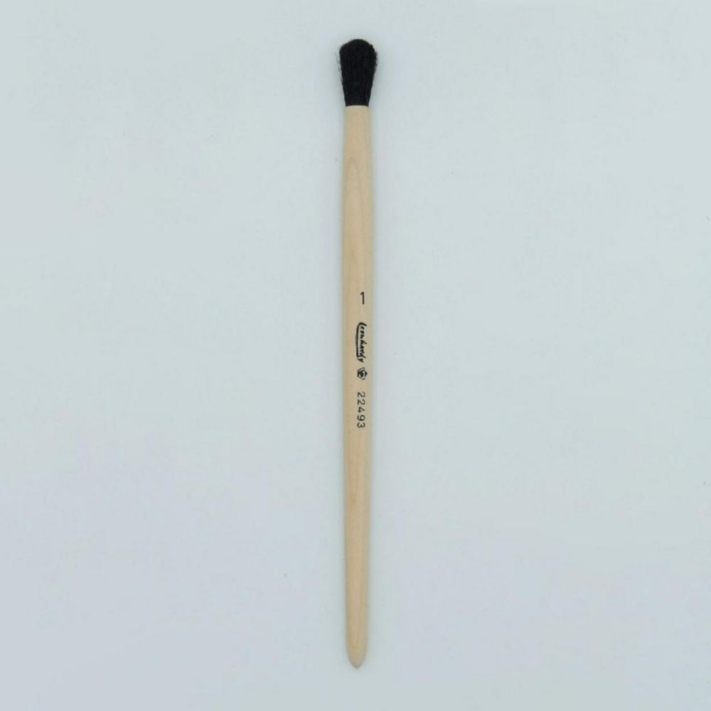 Balance brush, with wooden handle