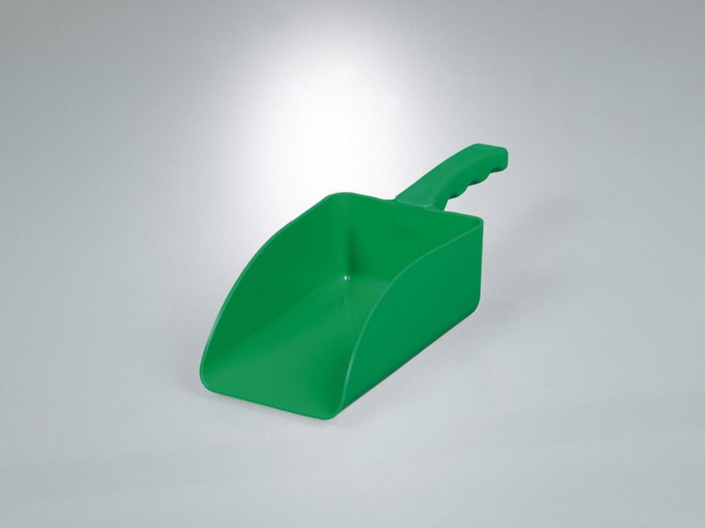 Paletta 15x11 cm, verde, lunghezza totale 25 cm, industria PP