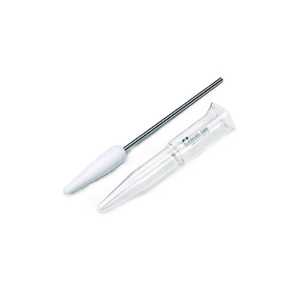 Homogenisers, PTFE pestle, with overflow flare, with lip