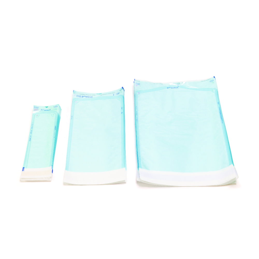 Sterilisation bags, self-adhesive