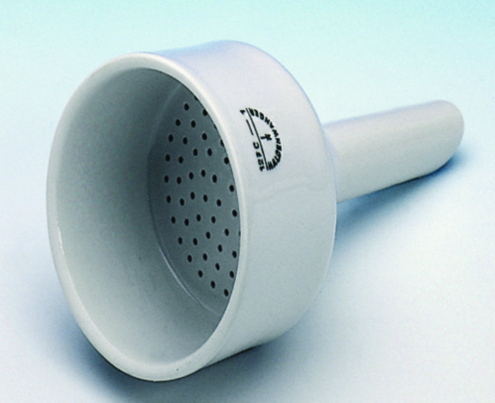 Buchner funnels, porcelain