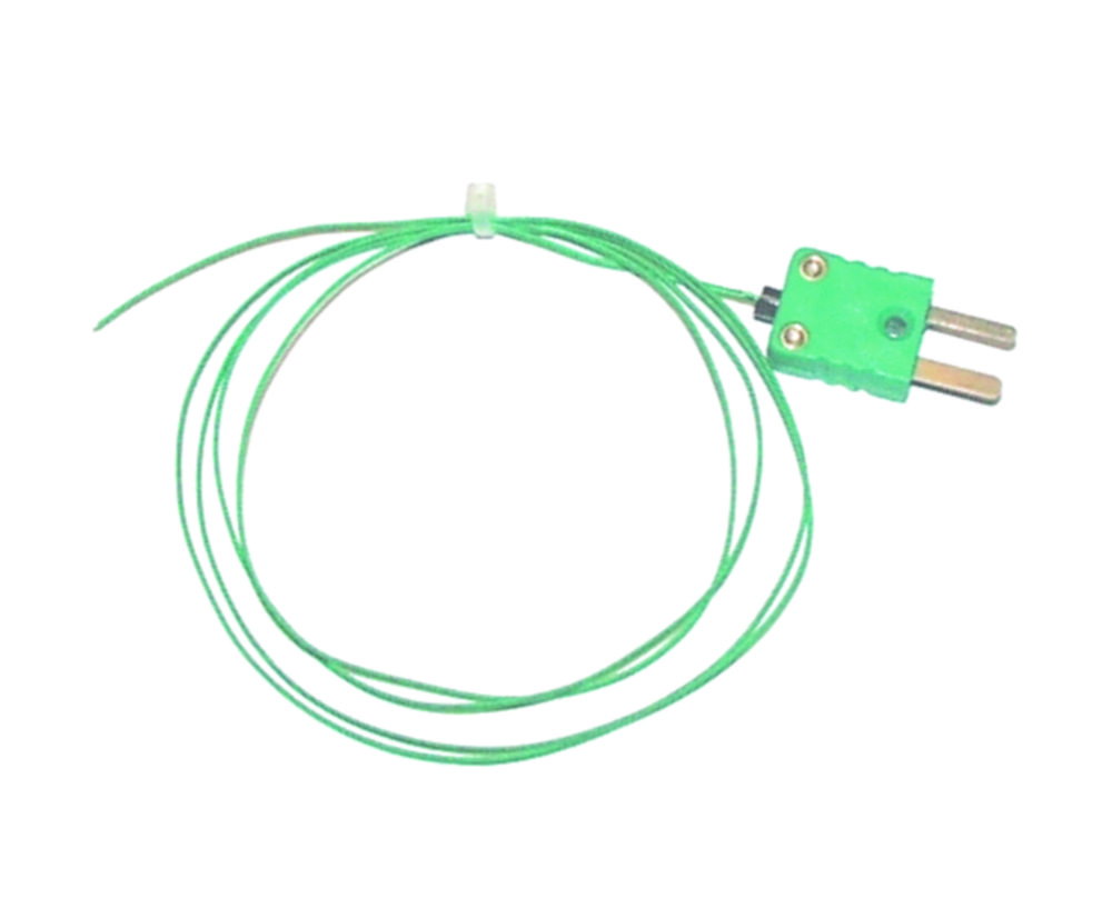 Thermocouple, thermocouple Type K, fibre glass insulated