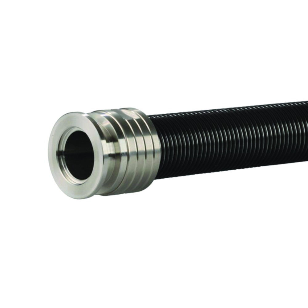 PTFE Vacuum tubing with stainless steel small flanges, KF
