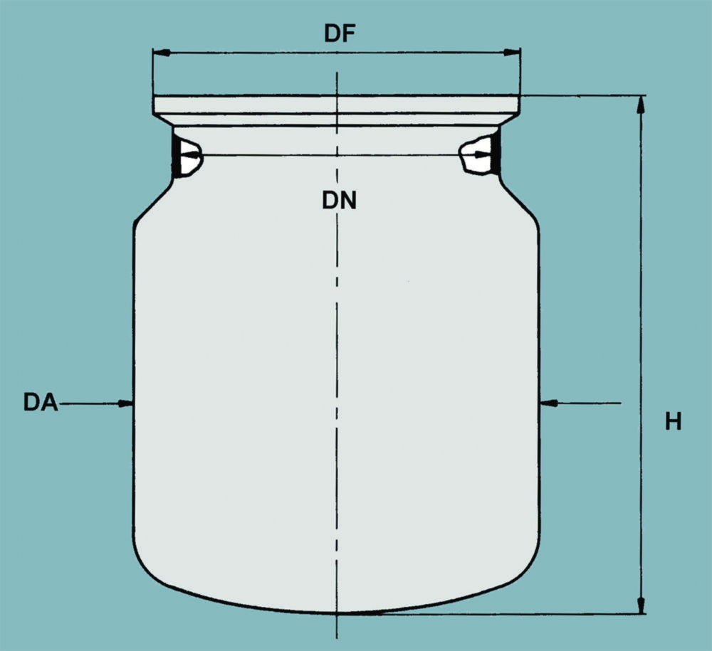 Flat ground flange reaction vessels, unjacketed