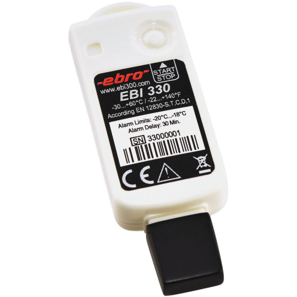 Disposable USB data logger EBI 330-T30