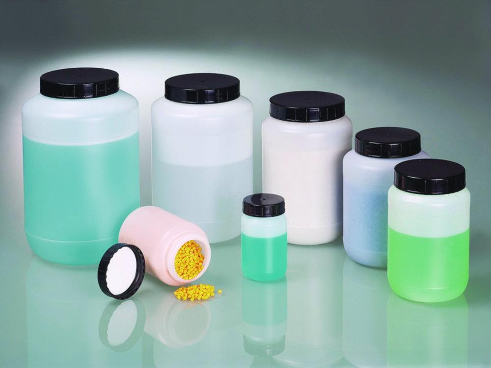 Barattoli a bocca larga, HDPE