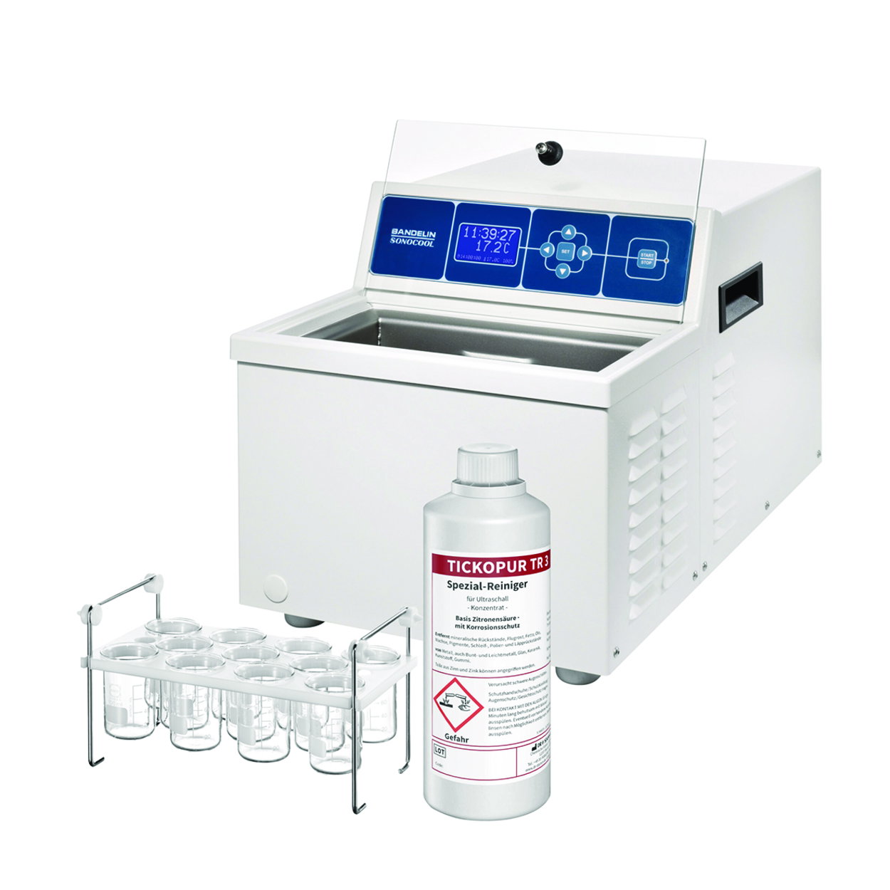 Ultrasonic bath with cooling SONOCOOL, pathology set