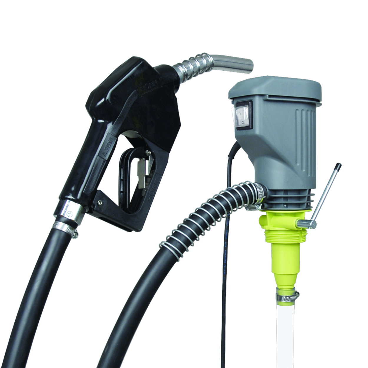 Electric barrel pump Petro, with automatic filling nozzle
