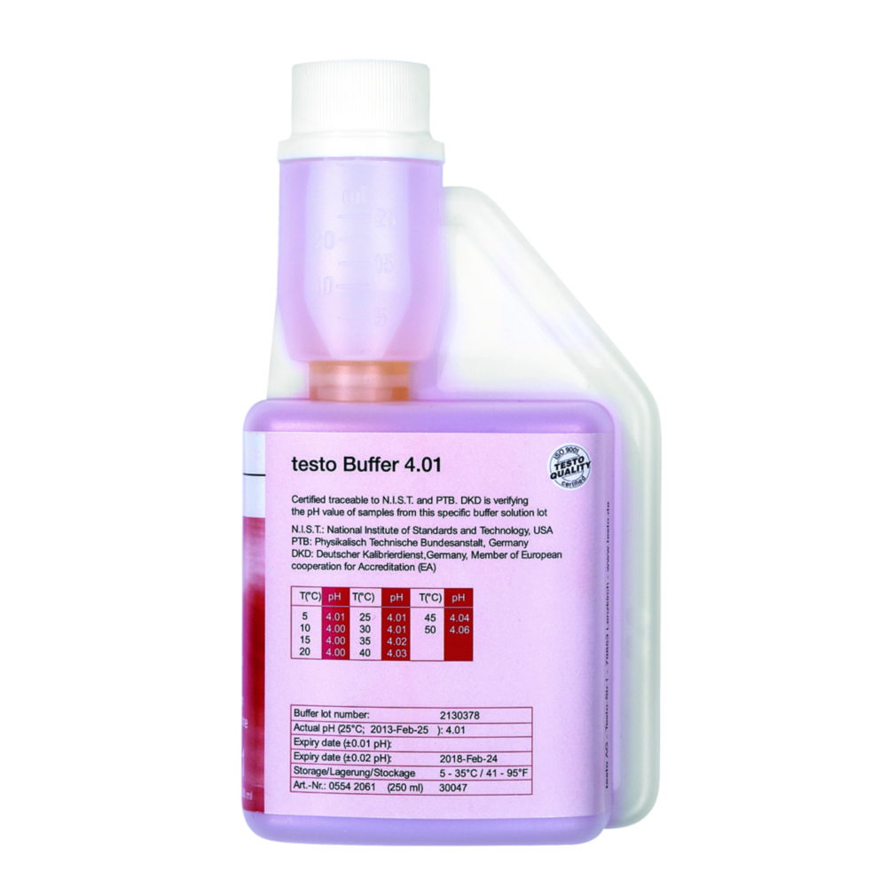 pH buffer solution for testo 205/206