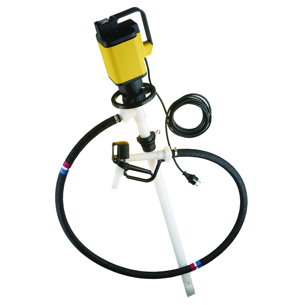 Drum pump for concentrated acids and alkalis
