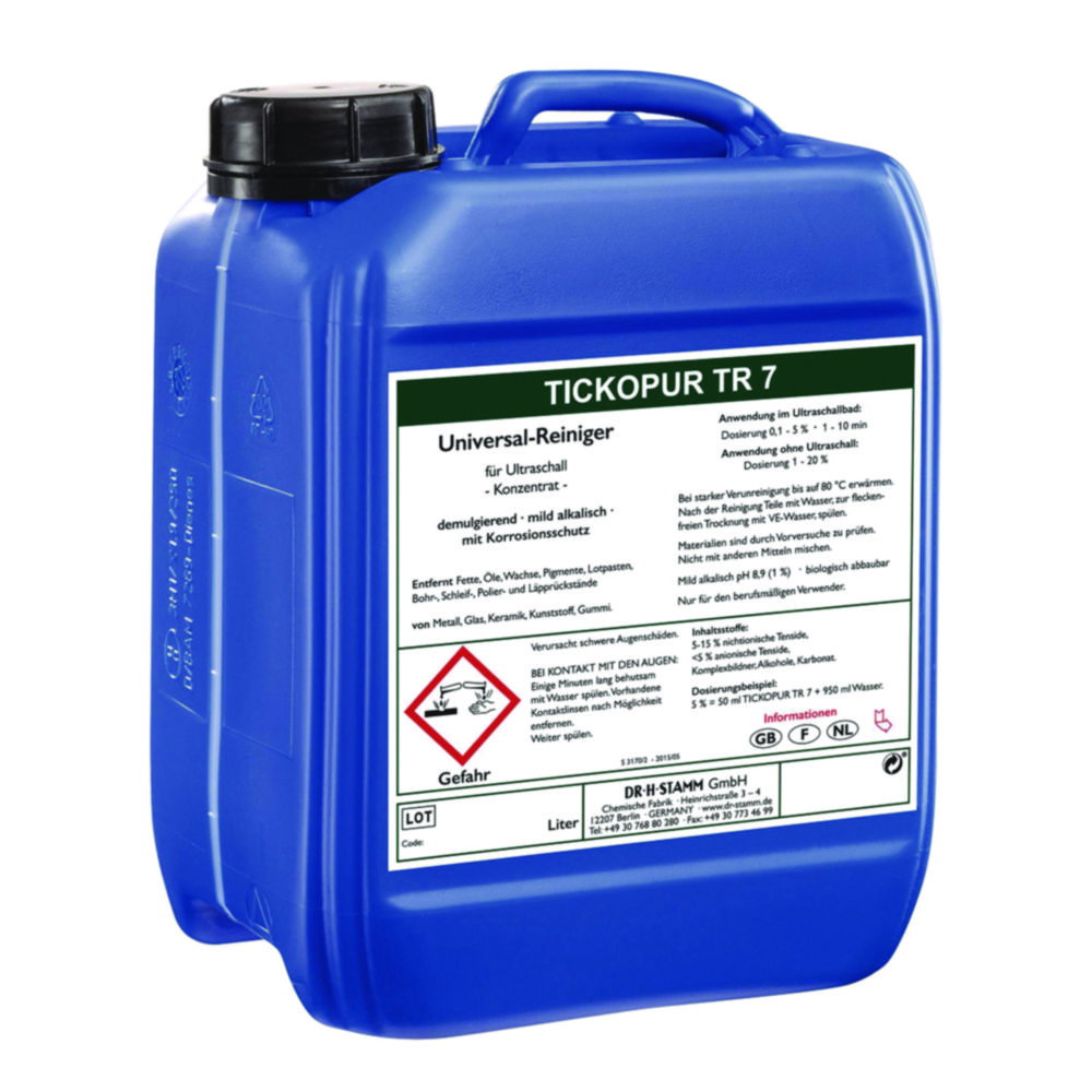 Soluzioni concentrate per bagni ad ultrasuoni TICKOPUR