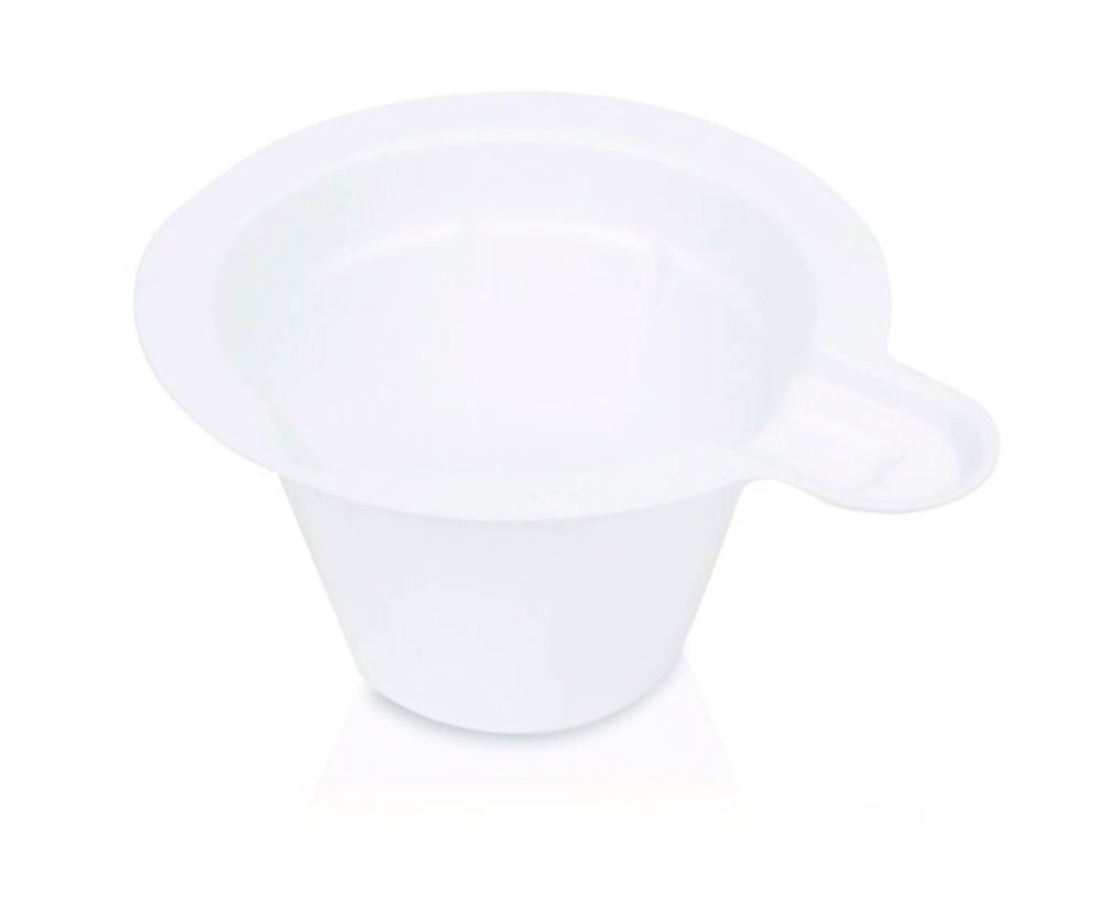 Navicelle di pesatura, PS, rotonde, con maniglia