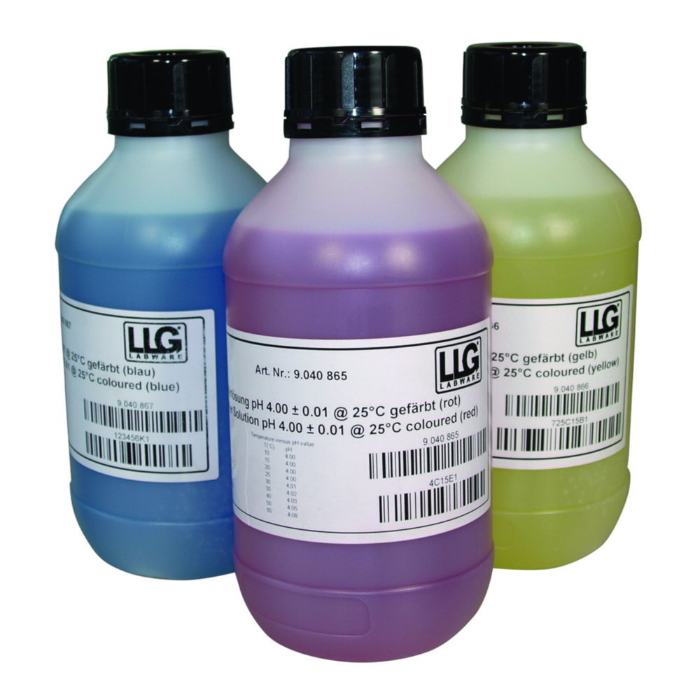 Soluzioni tampone pH LLG con codifica a colori