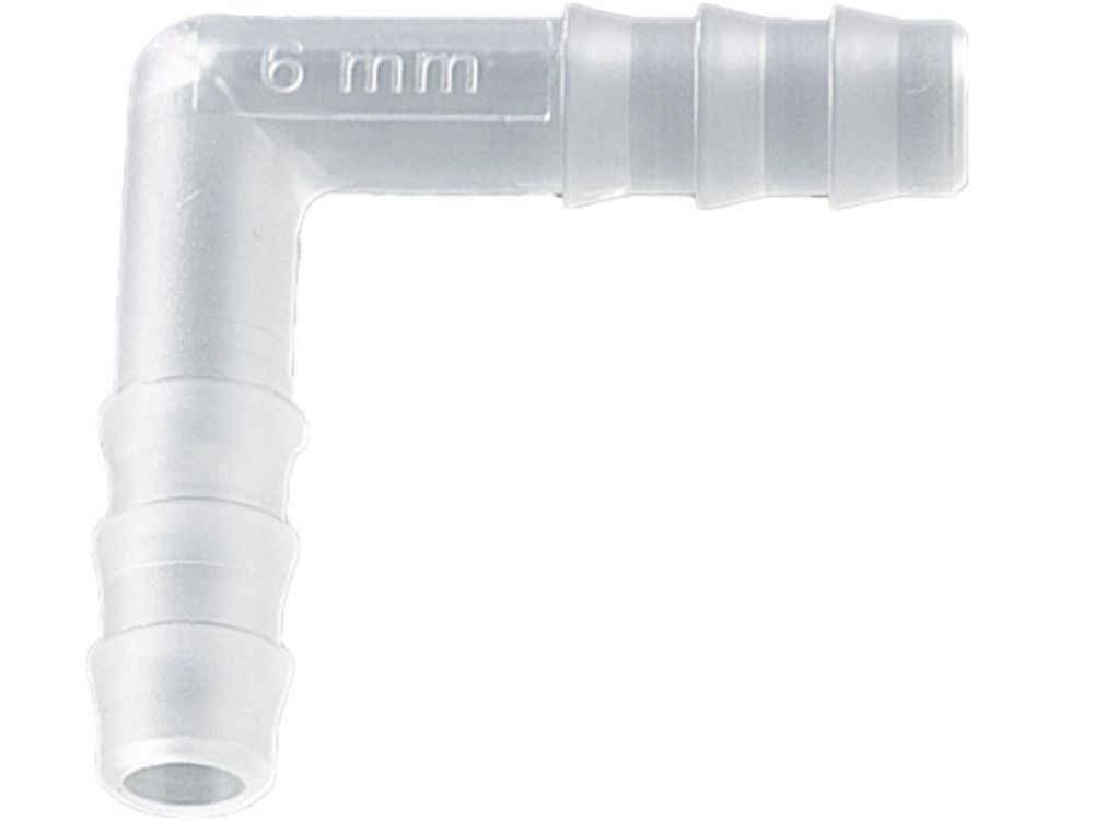 Connettori per tubi, forma a L, PVDF
