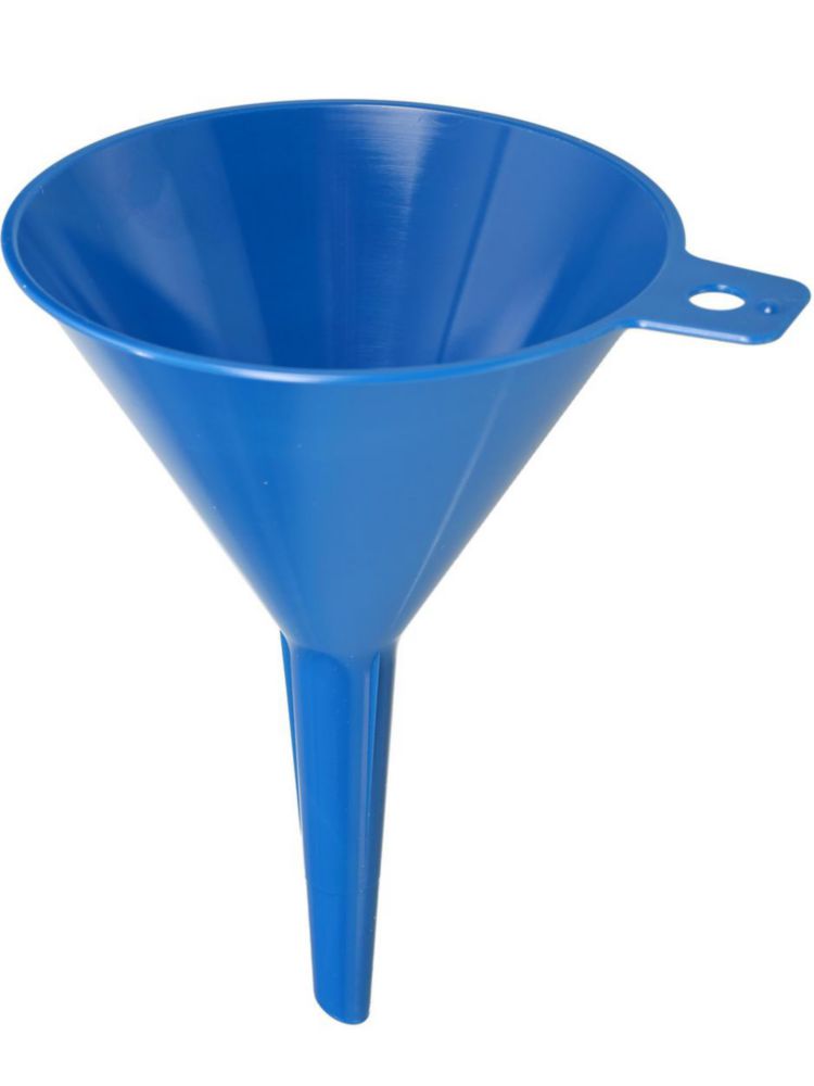 Disposable funnels, PS, blue