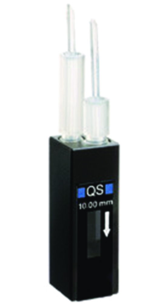 Cells for absorption measurement, flow-through measurement, UV-range, 2 screw terminals