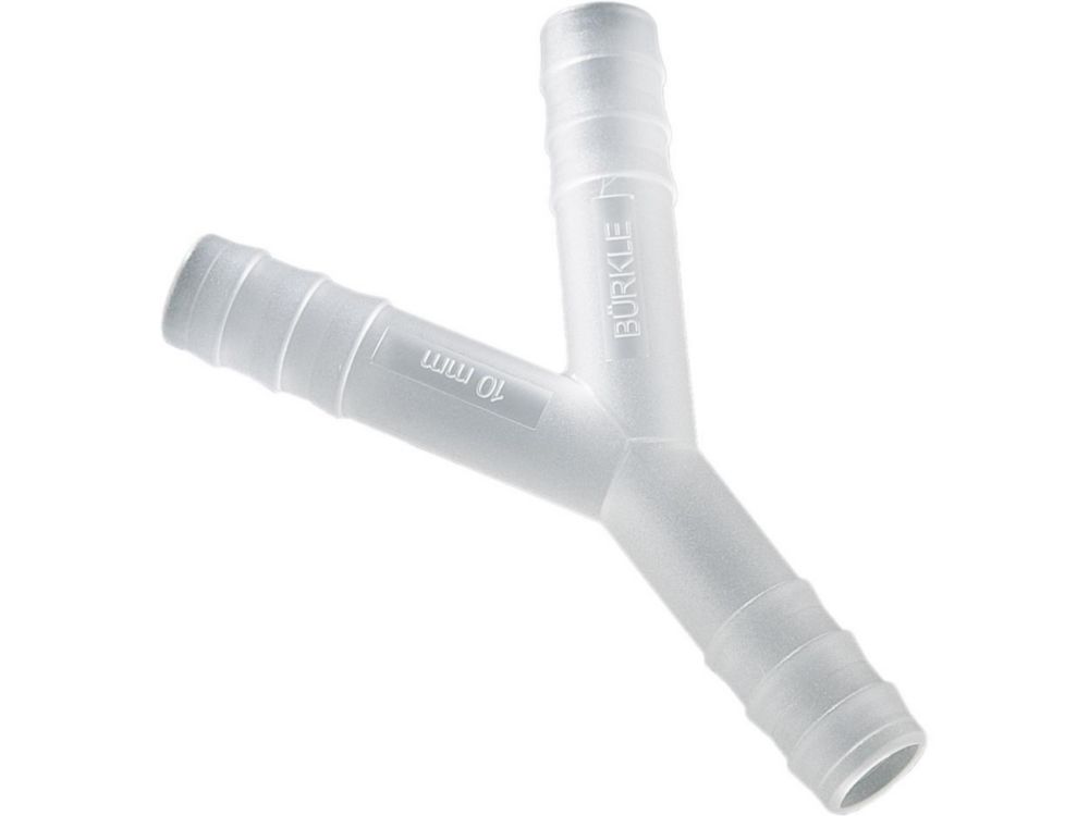 Connettori per tubi, forma a Y, PVDF