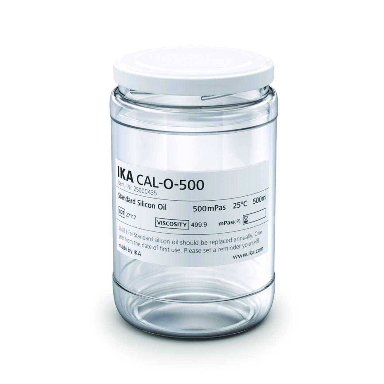Silicon oil for viscosimeter
