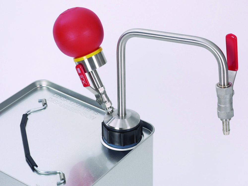 Pompa manuale Ultrarain per solventi, per fusto con base stagna