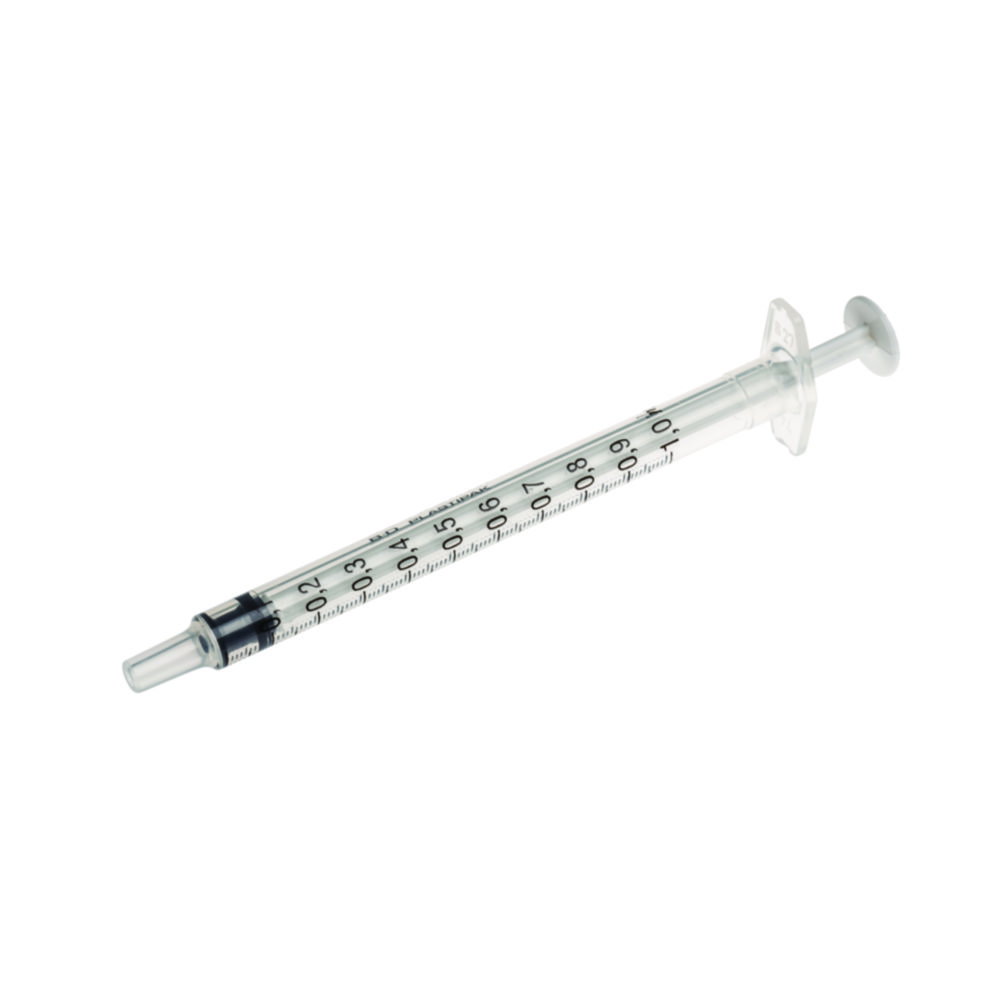 Siringhe monouso, 3 pezzi, PP, sterili, 1 ml