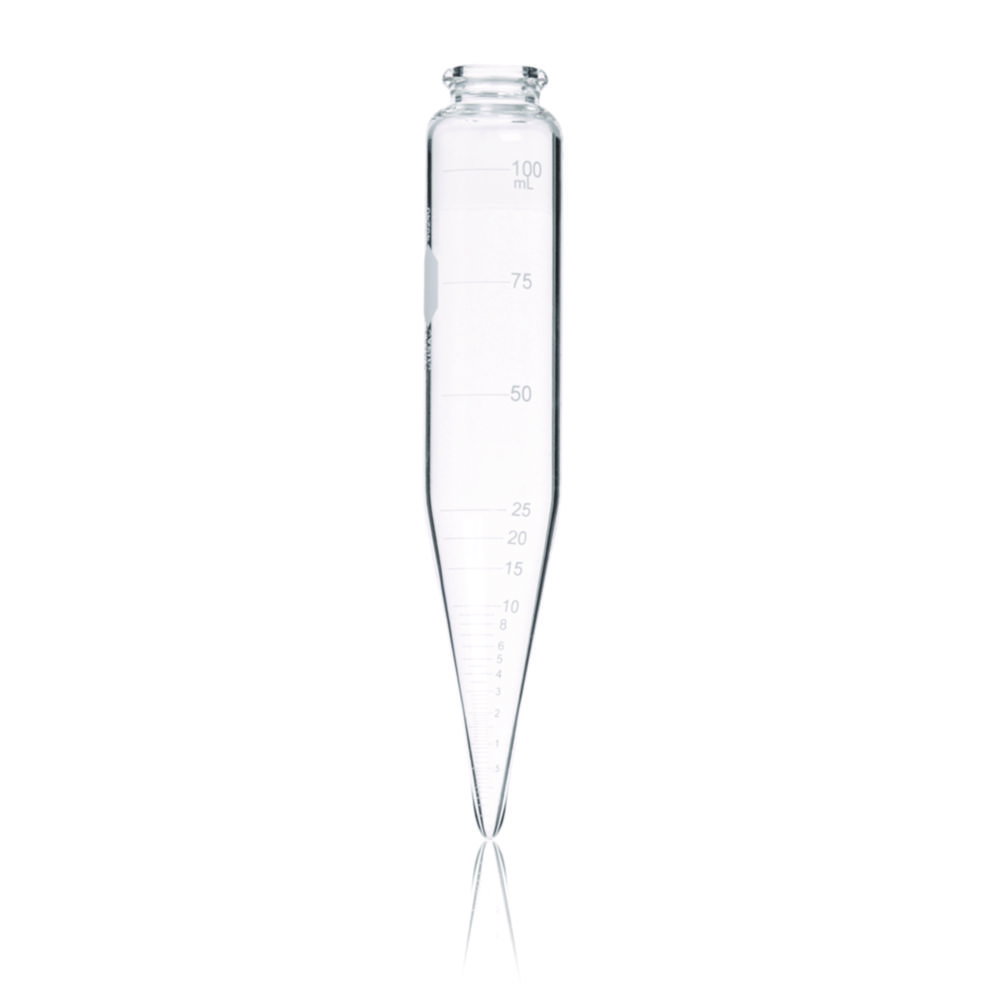 ASTM centrifuge tubes, 8", oil, boro 3.3